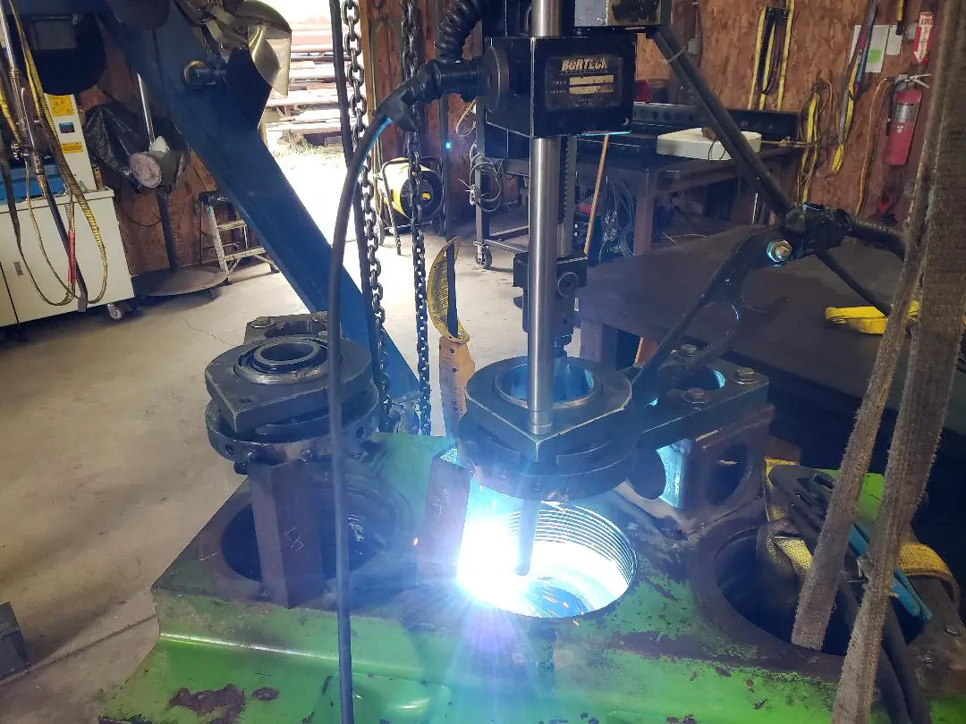 bore welding on mud drill